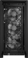 Corsair FRAME 4000D WOOD RS Midi Torony Számítógépház + 3db 120mm ventilátor - Fekete