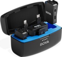 Boya Boyamic 2-02 2TX + 3RX AI Csiptetős Wireless Mikrofon Szett - Fekete