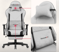 Huzaro Force 5.7 Gamer szék lábtartóval - Szürke