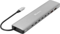 Sandberg 136-80 10-port USB-C HUB 100W (8x USB-C + 2x USB-A)