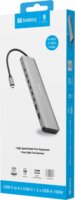 Sandberg 136-80 10-port USB-C HUB 100W (8x USB-C + 2x USB-A)