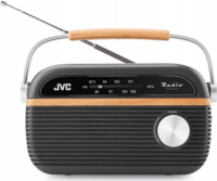 JVC RA-E215G Hordozható FM Asztali Rádió - Szürke/Barna