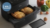 Philips NA150 00 AirFryer Forrólevegős sütő 7,1L 2560 Watt - Fekete