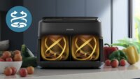 Philips NA150 00 AirFryer Forrólevegős sütő 7,1L 2560 Watt - Fekete