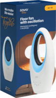 Savio AD-03 LED oszcilláló Oszlop ventilátor - Fehér