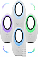 Savio AD-03 LED oszcilláló Oszlop ventilátor - Fehér