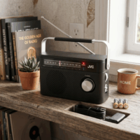 JVC RA-E315B Hordozható FM/Bluetooth Zsebrádió - Fekete