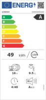 Gorenje GV693A65UVAD Beépíthető Mosogatógép 16 teríték
