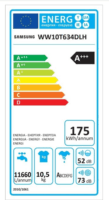 Samsung WW10T634DLH/S6 Elöltöltős Mosógép - Fehér