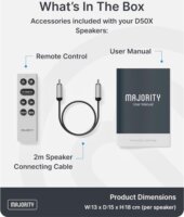 Majority D50X 2.0 Bluetooth Hangszóró 60W - Fekete