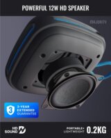 Majority Move 1 (M1) Hordozható Bluetooth Hangszóró 12W - Fekete
