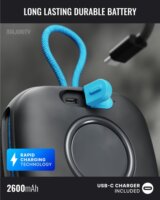 Majority Move 1 (M1) Hordozható Bluetooth Hangszóró 12W - Fekete