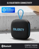 Majority Move 1 (M1) Hordozható Bluetooth Hangszóró 12W - Fekete