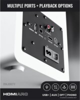 Majority D100X 2.0 Bluetooth Hangszóró 100W - Fehér