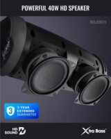 Majority Move 3 (M3) Akkus Hordozható Bluetooth Hangszóró 40W - Fekete