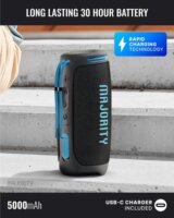 Majority Move 3 (M3) Akkus Hordozható Bluetooth Hangszóró 40W - Fekete
