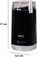 Eldom MK40 Elektromos Kávéörlő Kávédaráló 45g 180 Watt - Fekete
