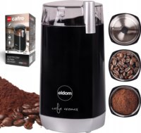 Eldom MK40 Elektromos Kávéörlő Kávédaráló 45g 180 Watt - Fekete