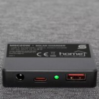 Home by Somogyi MSC20W USB-A / USB-C / DC Napelemes Töltő 20W - Fekete