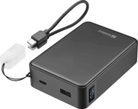 Sandberg 421-40 Nano Powerbank 20000mAh 20W + USB-C Kábel - Fekete
