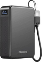 Sandberg 421-40 Nano Powerbank 20000mAh 20W + USB-C Kábel - Fekete