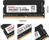 KingSpec 8GB / 3200 DDR4 CL18 SODIMM Single Notebook RAM
