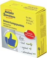 Avery 3861 Kék lájk Öntapadós címke 19mm