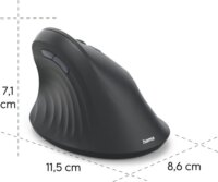 Hama EWM-500R Wireless Vertikális Egér - Fekete