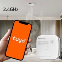 Qoltec 52579 Wi-Fi Tuya Okos Füstérzékelő - Fehér