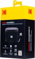 Kodak BRIXBK2 Soundbrix 2.0 Mini Hordozható Bluetooth Hangszóró 10W 2db - Fekete