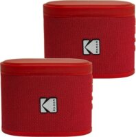 Kodak BRIXRD2 Soundbrix 2.0 Mini Hordozható Bluetooth Hangszóró 10W 2db - Piros