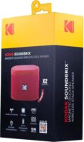 Kodak BRIXRD2 Soundbrix 2.0 Mini Hordozható Bluetooth Hangszóró 10W 2db - Piros