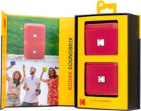 Kodak BRIXRD2 Soundbrix 2.0 Mini Hordozható Bluetooth Hangszóró 10W 2db - Piros