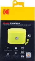 Kodak BRIXYL2 Soundbrix 2.0 Mini Hordozható Bluetooth Hangszóró 10W 2db - Sárga