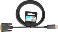 iBox ITVFHDDVI012 HDMI - DVI FullHD 1080p Kábel 2m - Fekete