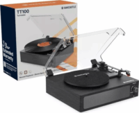 Oakcastle TT100 Bluetooth Lemezlejátszó hangfal - Fekete