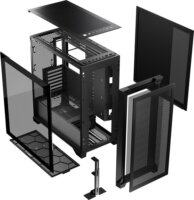 MODECOM VOLCANO EXPANSE S Midi Torony Számítógépház + 3db 120mm ventilátor - Fekete