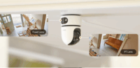 Imou Ranger Dual Pro Smart WiFi 6MP forgatható Okos beltéri Kamera - Fehér