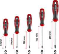 Einhell 370535 Csavarhúzó készlet PZ (5 db / csomag)
