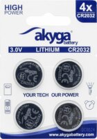 Akyga AKY2100 CR2032 Lítium Gombelem 3.0V (4db / csomag)