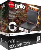 Eldom GK200 Elektromos Asztali Grillsütő 2000 Watt - Ezüst