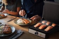 Eldom GK200 Elektromos Asztali Grillsütő 2000 Watt - Ezüst