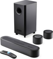 Majority Bowfell Halo 5.1 Atmos Soundbar Hangprojektor Mélynyomóval 300W - Fekete
