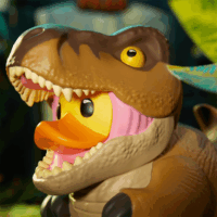 Numskull Tubbz Boxed Jurassic Park - T-Rex Gyűjthető gumikacsa figura 9cm