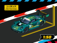 Carrera HYBRID Porsche 911 GT3 R "Wright Motorsports, No.24" Autó autópályához - Zöld