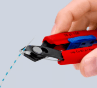 Knipex Slim Knips Oldalvágó fogó szerszámtartóval - Piros / Kék