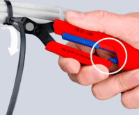 Knipex Slim Knips Oldalvágó fogó szerszámtartóval - Piros / Kék