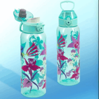 Ars Una Beach Flowers Műanyag gyerek Kulacs 3D mintával 700 ml - Kék/Mintás