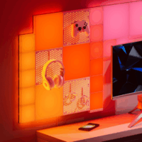 Nanoleaf Blocks Pegboard Lyukacsos LED Fénypanel Dekoráció és tároló - RGB