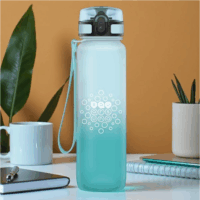 Ars Una Ice matt Műanyag Gyerek kulacs 600 ml - Világoskék/Kék